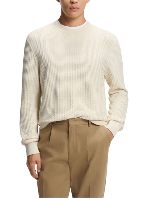 Maglione in cotone lavorato Hugo Boss | 50545283131